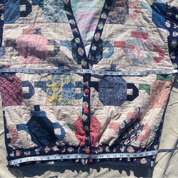Oversized QUILT Patchwork 🫖 Tea Jacket - Picture 8 of 16